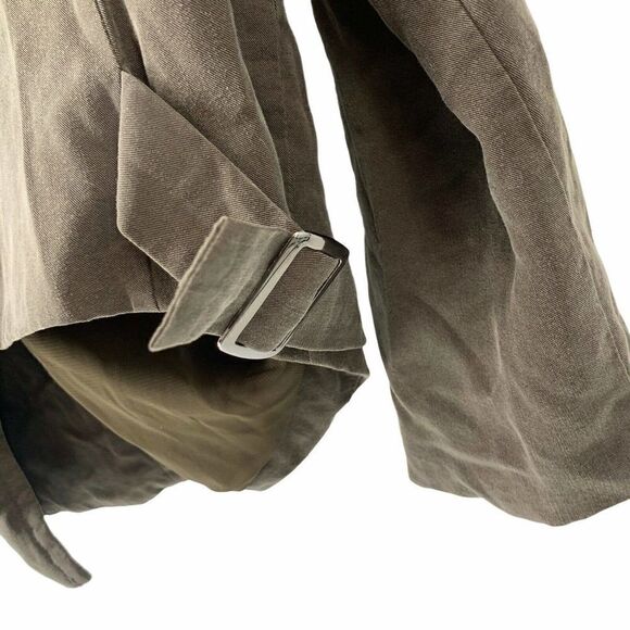 ASTR Gray Tencel Moto Jacket Asymmetric Zip Medium - Picture 6 of 11